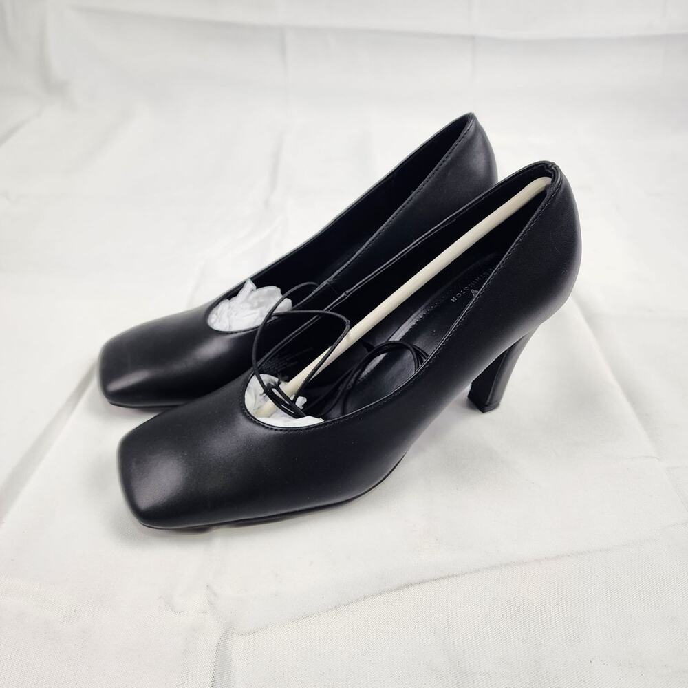 Worthington Wor East Black Square Toe Pumps Women's Size 9M NWT
